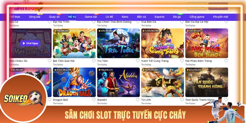 Sân chơi nổ hũ trực tuyến cực cháy của nhà cái
