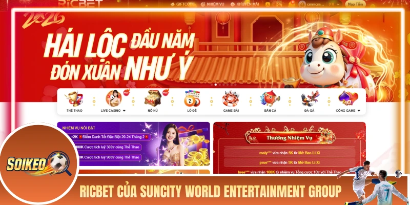 RICBET trực thuộc SUNCITY World Entertainment Group